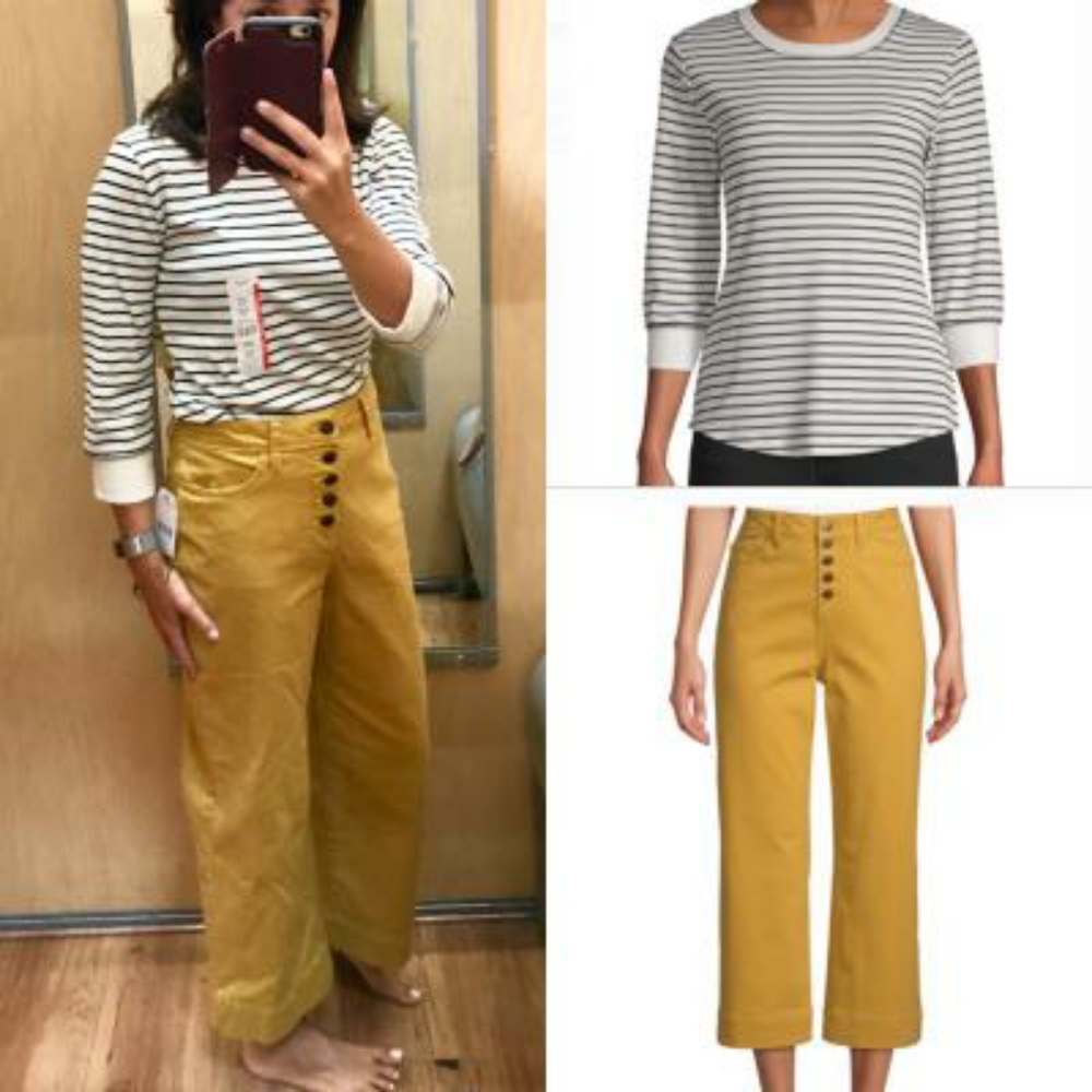 Time and Tru crop wide leg pants